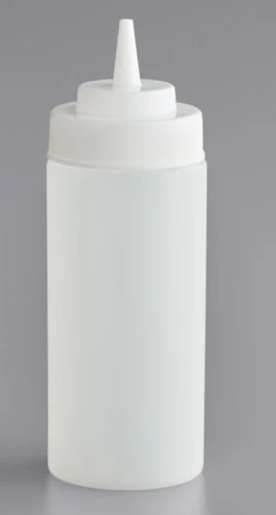 16oz. Clear Squeeze Bottle
