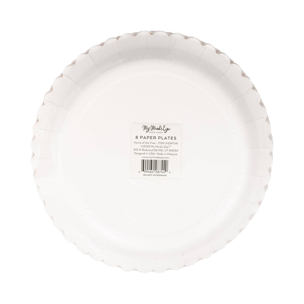 Home of the Free 9" Paper Plate