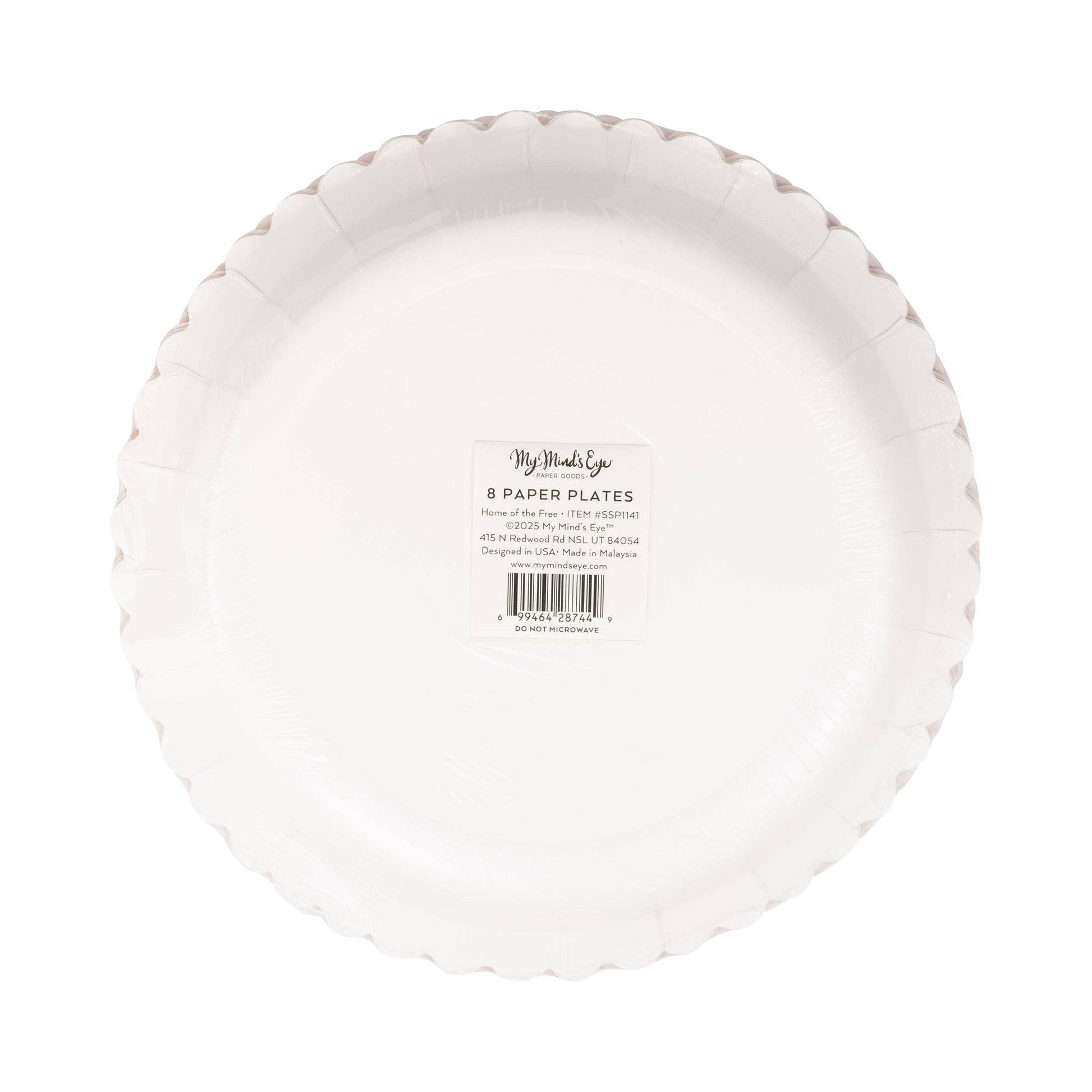 Home of the Free 9" Paper Plate