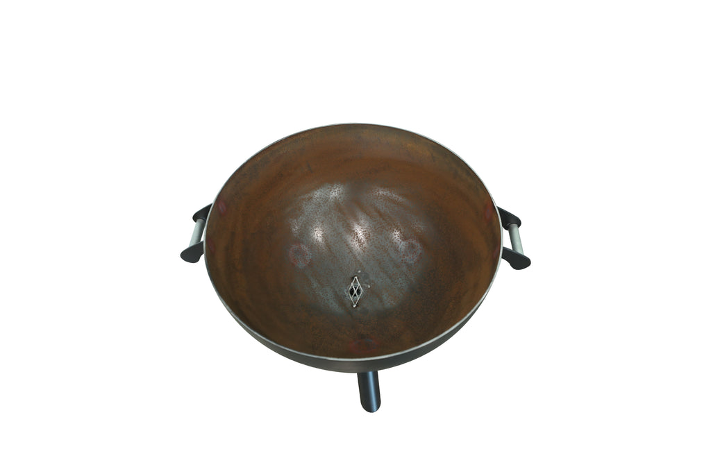 30" Black Finish Cauldron Leg Base