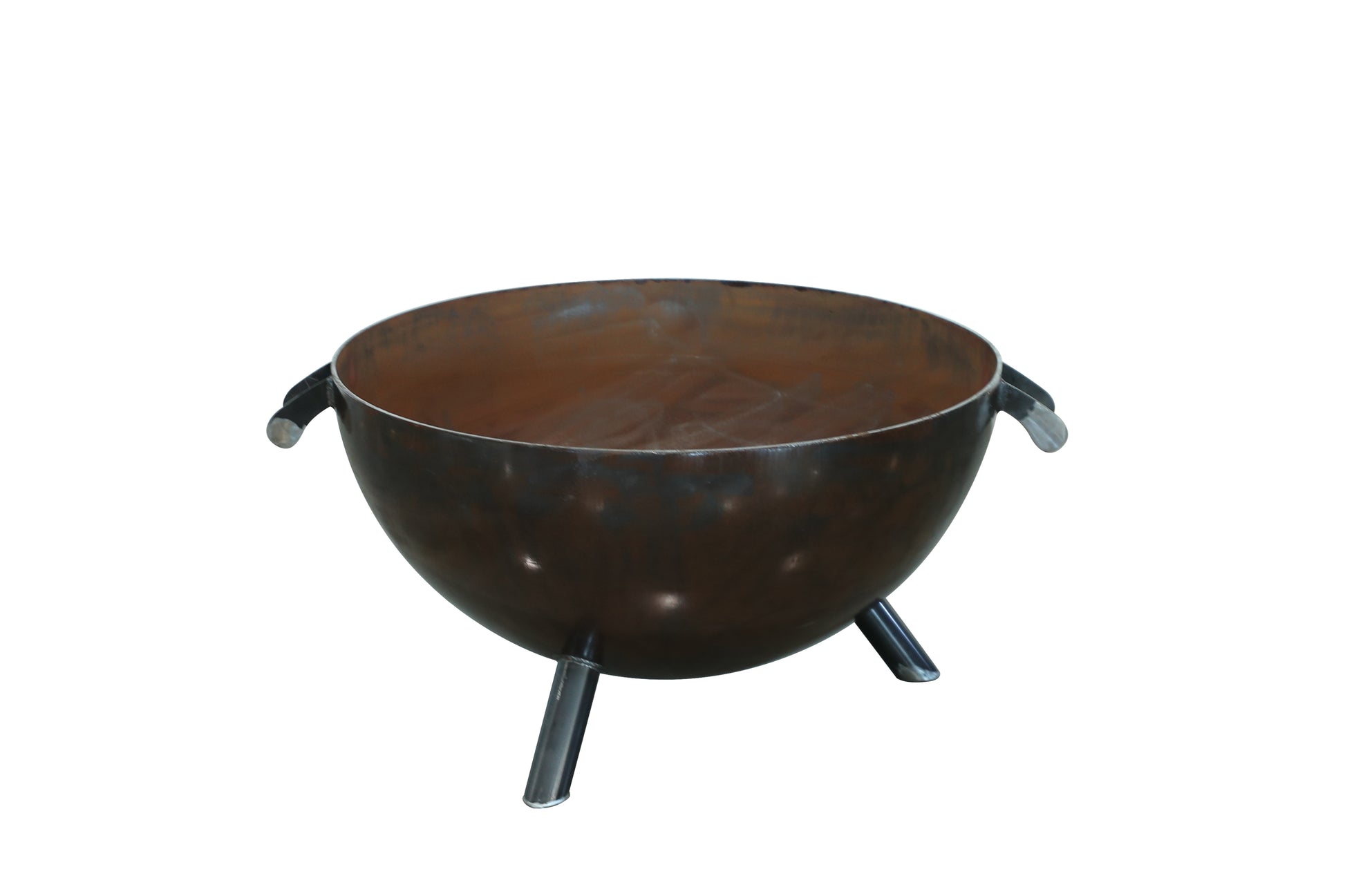 36" Linseed Finish Cauldron With Leg Base