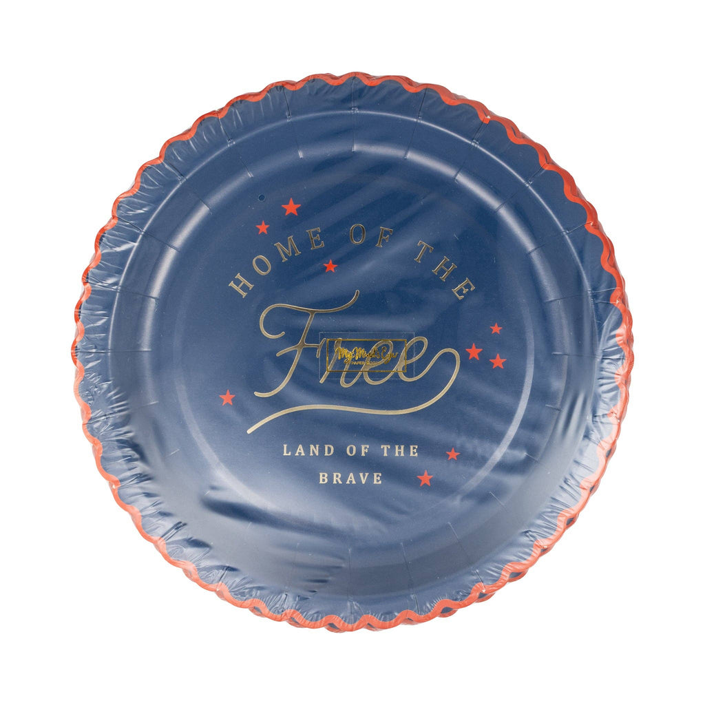 Home of the Free 9" Paper Plate