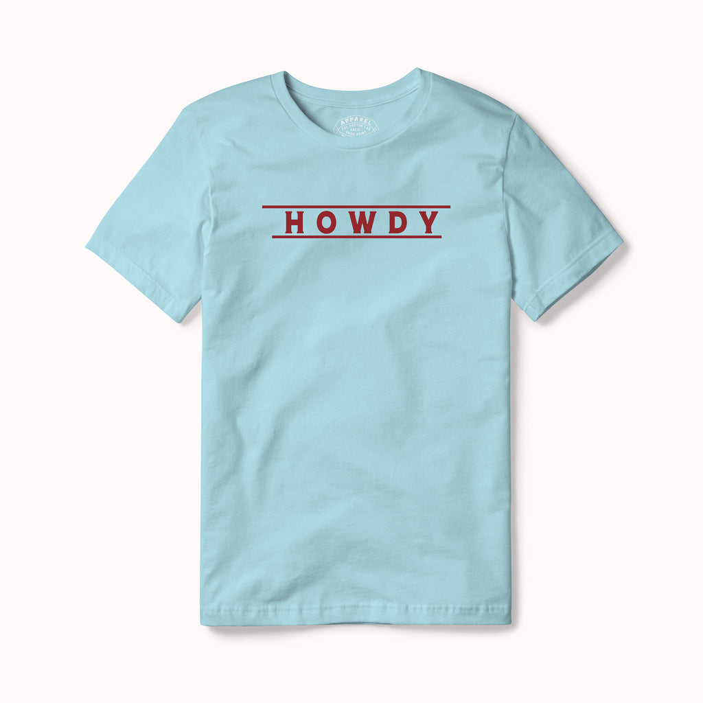 Youth Howdy Shirt- Light Blue