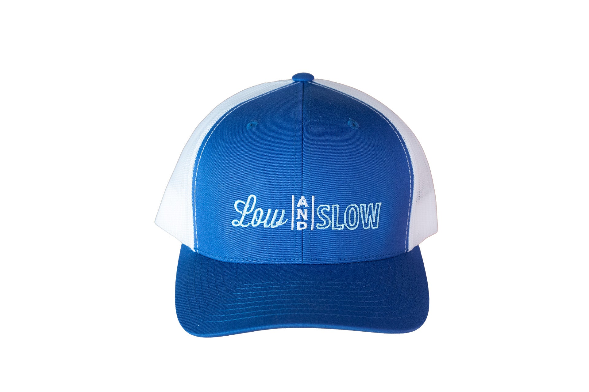 "Low and Slow" Hat- Blue and White