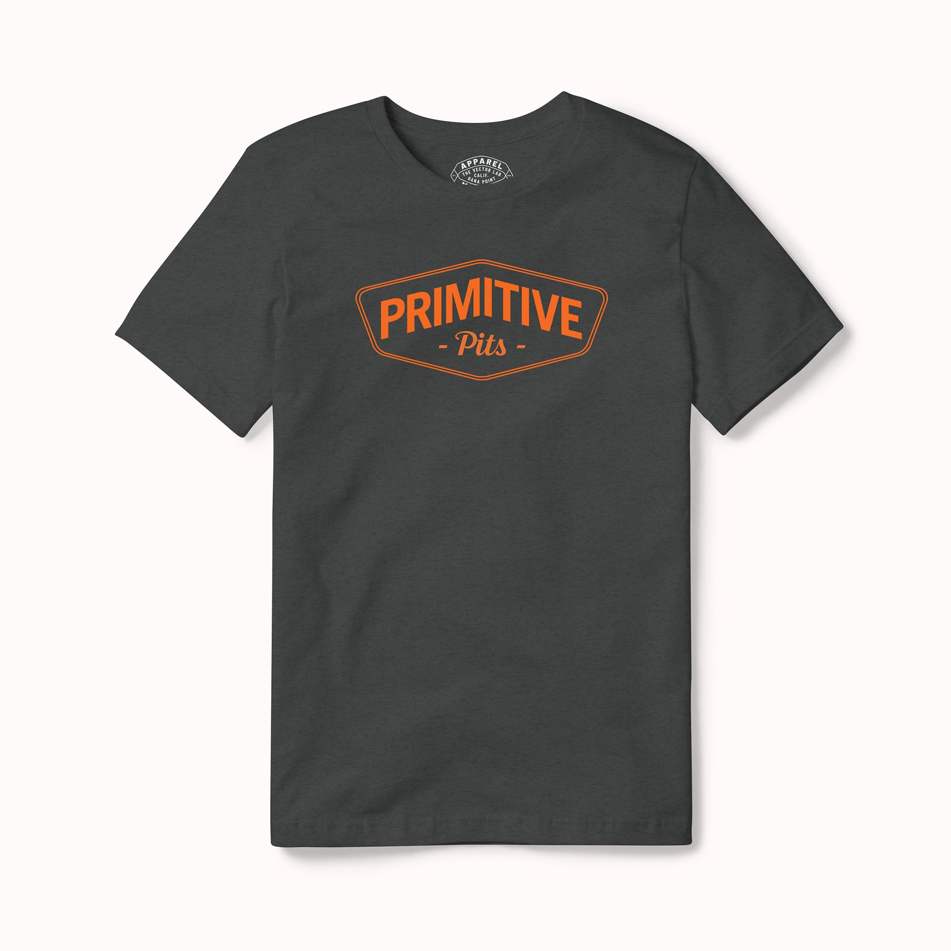 Primitive Pits Grey W/ Orange Logo Tee